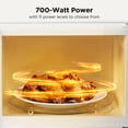 thumbnail image 6 of BLACK+DECKER 0.7 Cu Ft LED Digital Microwave Oven in Black with Child Safety Lock, 6 of 11