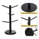 thumbnail image 5 of Bamboo Coffee Cup Holder with 6 Hooks, Thickened Base Black Mug Tree, Counter Storage Rack, 5 of 5