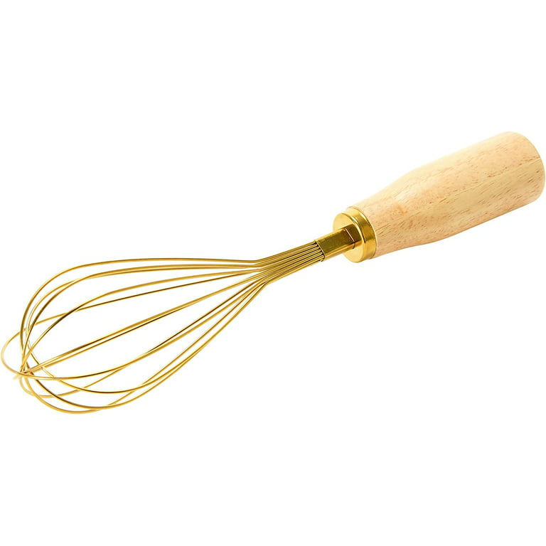 Wilton Whisk w/Marble Handle Gold