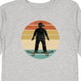 thumbnail image 4 of Inktastic Skateboarding Retro Sunset Skateboarder Boys Long Sleeve Toddler T-Shirt, 4 of 5