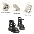 thumbnail image 2 of Toddler Baby Girls Gladiator Sandals Open Toe Rubber Sole Roman Shoes Zipper Outdoor Summer Sandals for Girls(Toddler/Little Kid), 2 of 7