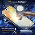 thumbnail image 4 of [2+2Pack] KisonovaGuard for Google Pixel 9 Screen Protector and Camera Lens Film [Privacy Tempered Glass Protector] [9H Hardness] [No-Bubble] [3D Full Coverage], 4 of 7