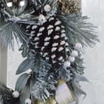 thumbnail image 3 of Old World Christmas Decorative Faux Wreath, Silver & Gold Frosted Fir, 24in, 3 of 3