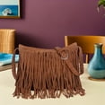 thumbnail image 2 of GOOHOCHY Bolso bandolera con flecos, bolso bandolera con borlas, bolso estilo western con flecos., 2 of 7