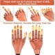 thumbnail image 3 of Mano de práctica para uñas acrílicas, 100 piezas de puntas de uñas, mano de entrenamiento flexible, herramientas profesionales para arte de uñas, uñas postizas ajustables para manicura de uñas DIY, 3 of 5