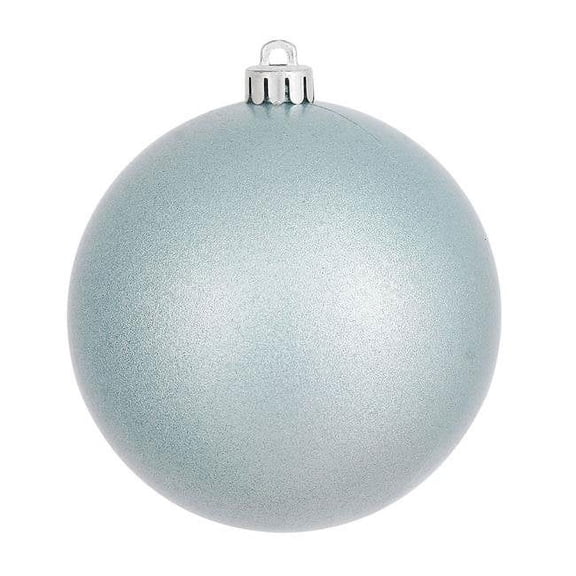 4 in. Baby Blue Candy Ball Christmas Ornament - 6 Per Bag