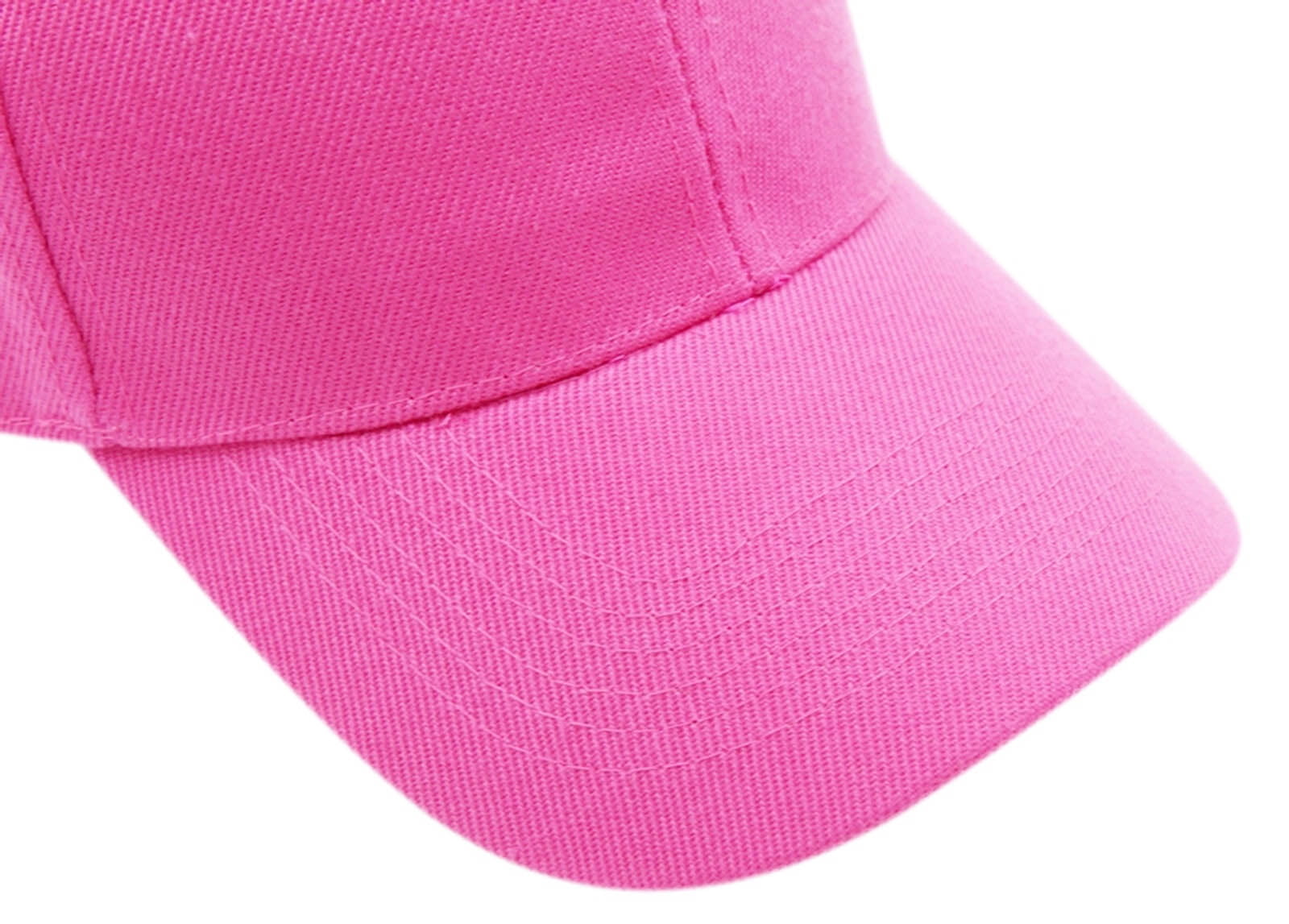 Hot Pink Velcro Closure Adult Unisex Baseball Cap