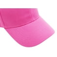 thumbnail image 6 of Hot Pink Velcro Closure Adult Unisex Baseball Cap, 6 of 7