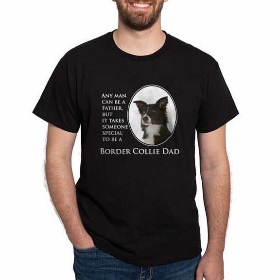 CafePress - Border Collie Dad T Shirt - Men's Classic Cotton T-Shirts