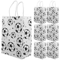 thumbnail image 1 of KAKOWELY 24 bolsas de regalo de papel con asa, bolsas de regalo con elementos de fútbol, bolsas de papel para fiestas deportivas, 1 of 4