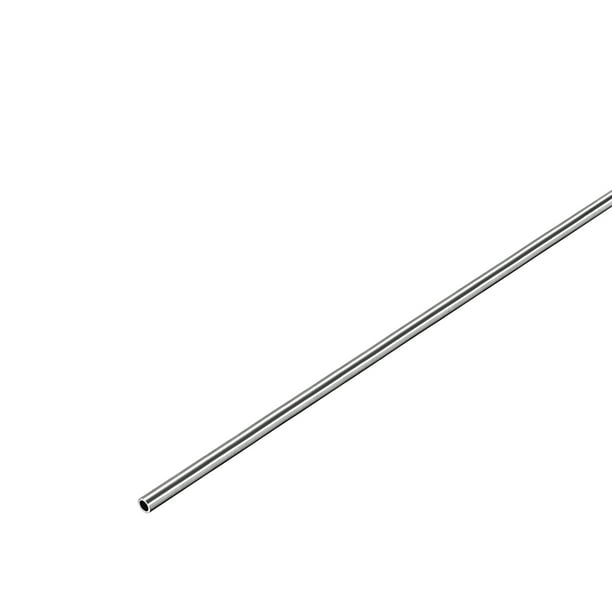 Tubo redondo de acero inoxidable Uxcell 304 sin costura, recto, 4mm x 0.6mm x 250mm