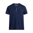 thumbnail image 5 of George Men's & Big Men's Relaxed Fit Knit Cloth Henley Shirt with Short Sleeves, Sizes XS-5XL, 5 of 5