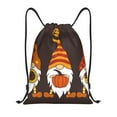 thumbnail image 1 of Xecao Fall Gnomes Pattern Sports Drawstring Backpack - String Swim Gym Bag with Wet Proof Pocket for Women&Men-Small, 1 of 6