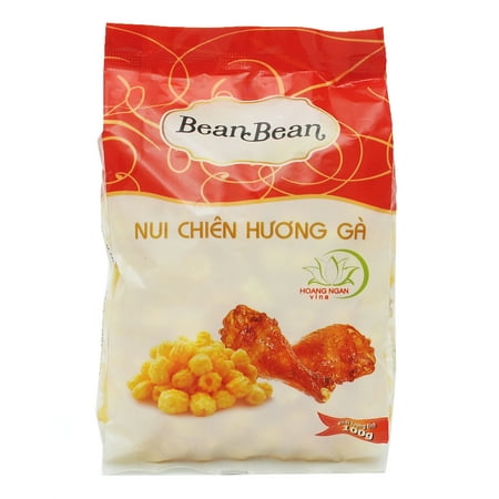 Bean Bean Super Crunchy Salty Fried Macaroni Snack Food from Vietnam - Chicken Flavor