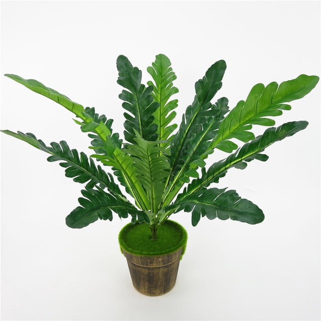pitrice 12-branches Artificial Fern Plant Leaf Table Centerpiece Plant Decor Plastic artificial Fern Ornament