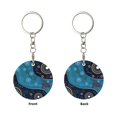 thumbnail image 2 of Naloa Bohemian Turtle Print Round Keychain Keychain Key Ring, Key Tag, Key Chain Bulk for Gift Accessories (Round), 2 of 7