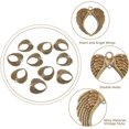 thumbnail image 4 of 10pcs Memorial Hanging Ornaments Heart Angel Wings Charms Alloy Antique Bronze Pendants, 4 of 9