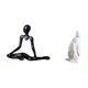 thumbnail image 5 of Figura de escritorio,Escultura abstracta de pensador para decoración de oficina y hogar.,Escultura de pingüino,Escultura de pingüino para decoración nórdica del hogar,Adorno de mesa con, 5 of 8