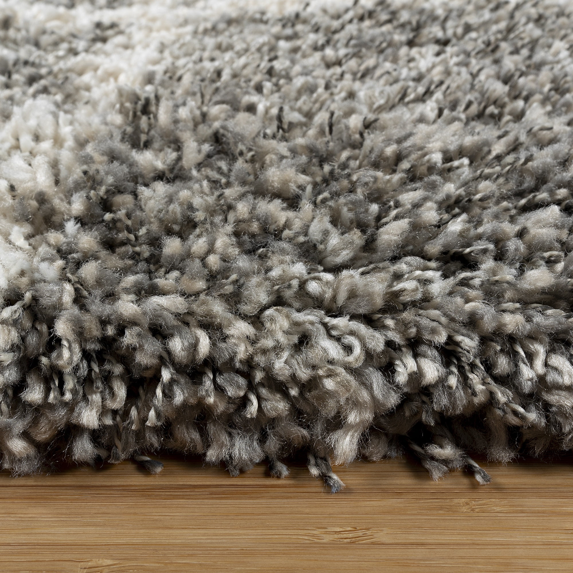 Gertmenian Ultimate Shag Malia Abstract Gray Indoor Area Rug, 8x10