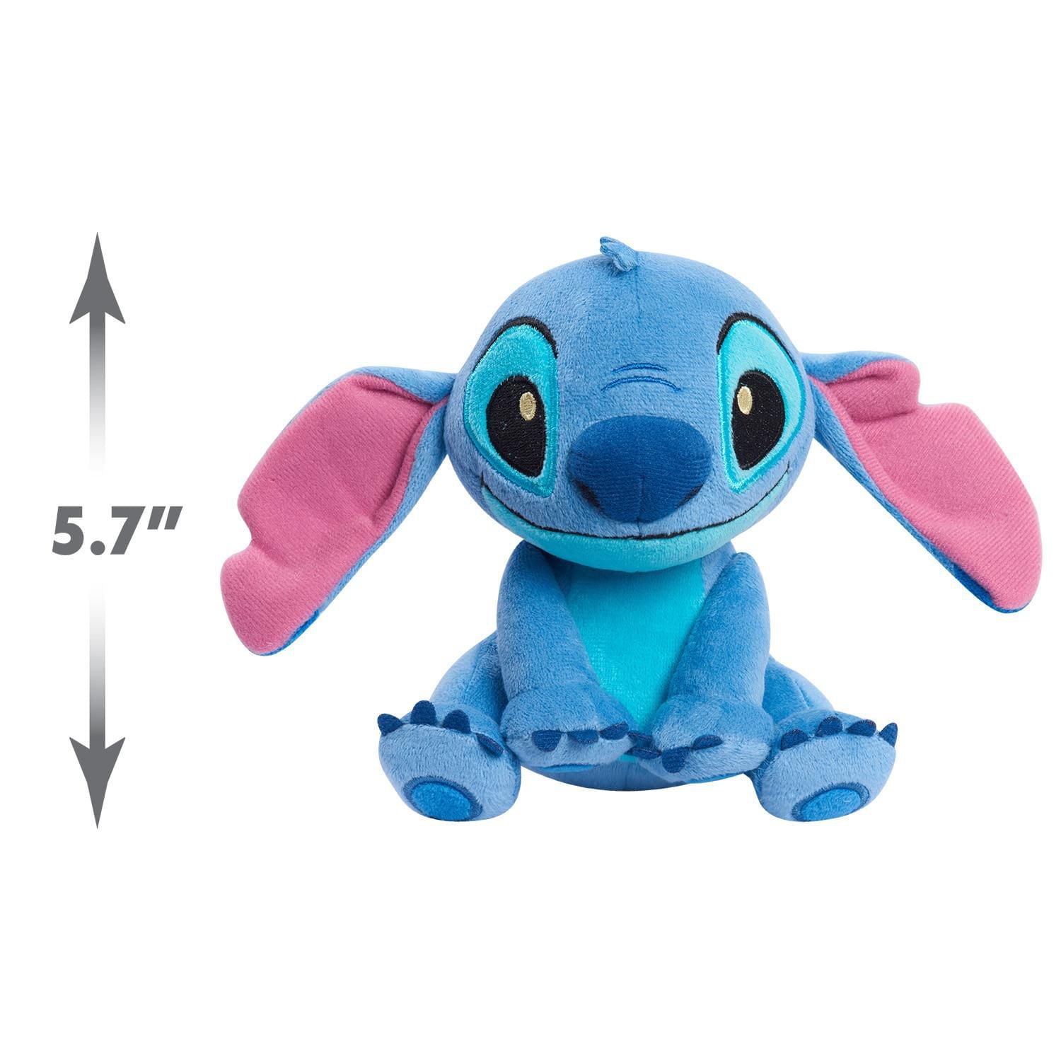 Peluche à Grains Disney Lilo et Stitch de 19 cm (7,5 pouces), Stitch à Oreilles Pendantes