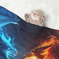 thumbnail image 2 of Rocae Red And Blue Fire Dragon C for Pet Blanket Dog Blanket Cat Blanket Soft Sleep for Small Medium Pet-Small, 2 of 8