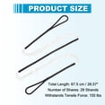 thumbnail image 2 of Uxcell Traditional Recurve Bow String Replacement Archery Bowstring Accessories for Universal Equipment Black/White, 2 of 7