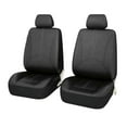 thumbnail image 4 of 9Pcs Luxury Car Seat Covers Front +Back Seat Black Scratch proof Four Seasons Bottoms PU Leather Protectors,Compatible with 90% Vehicles (Sedan SUV Truck Van MPV), 4 of 7