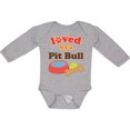thumbnail image 3 of Inktastic Pit Bull Loved By A (Dog Breed) Boys or Girls Long Sleeve Baby Bodysuit, 3 of 5