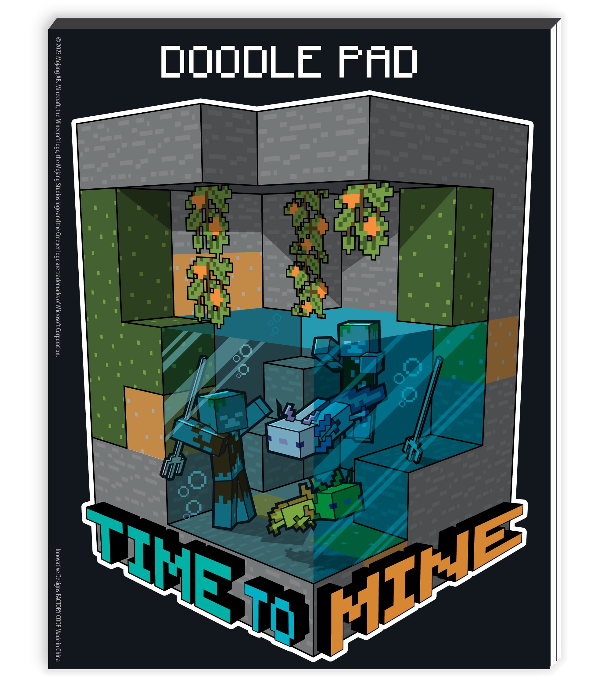 (2 pack) Minecraft On-the-Go Activity Tin Art Set, 27 Pieces, for Children Ages 6 And Up, Multi-Color, Unisex