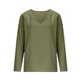 thumbnail image 4 of GZWYHT Cotton Gauze Tops For Women，Knit Tops for Women Summer Shirts for Women Tee Shirts Womens Yoga Shirts for Women V Neck T Shirts for Women Blazers for Women, 4 of 6