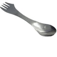 thumbnail image 1 of Cuchara tenedor tenedor de acero inoxidable 3 en 1 XCF Cubiertos utensilios de mesa utensilios portátiles para acampar al aire libre, 1 of 4