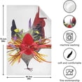 thumbnail image 5 of Unique Flowers Chicken Kitchen Tea Towels 4 Pack Absorbent Hand Dish Towels, Easter Dishcloths Lint-Free 18x28 Inch Fast Drying for Cooking Baking Home Clean, 5 of 7