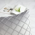 thumbnail image 5 of Phantoscope Designer's Choice Decorative Throw Pillow Set, Fluffy Faux Fur & Pleated Velvet Bundle, for Sofa Couch Bedroom, 18" x 18", Turquoise Fur and Light Gray Velvet, 2 Pack, 5 of 5