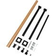 thumbnail image 3 of Handrails for Outdoor Steps, 600Lbs Load Stainless Steel Stair Railing 1 to 3 Steps, Metal Balustrade Hand Railing Angle Adjustable Hand Rails for Outdoor Steps, Complete Kit Log Color, 3 of 7
