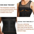 thumbnail image 2 of Hombres cintura recortadora cinturón envoltura entrenador caliente juramento camisa corsé adelgazante cuerpo Shaper, 2 of 4