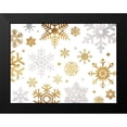 thumbnail image 2 of Grey, Jace 14x12 Black Modern Framed Museum Art Print Titled - Gold Silver Flakes, 2 of 5