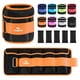 thumbnail image 1 of Par de pesas para tobillo Fragraim ajustables de 1 a 8 libras, color naranja, 1 of 6
