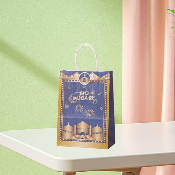 Sharprepublic Eid Mubarak Gift Bag Multifunctional Gifts Wrapping Bag Holiday Goodies Bags