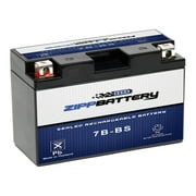 Zipp Battery YT7B-BS (7B-BS 12 Volt,6.5 Ah, 85 CCA) AGM Motorcycle Battery for 2010 Triumph Daytona 675 Special Edition