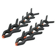 Suzicca 10pcs Nylon Toggle A Clamp Spring Clamps Multifunctional Clip Tips DIY Tool Set for Photography Studio Plate DIY Background Woodworking Gluing 6*2"+4*3"