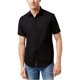 thumbnail image 2 of INC Camisa con botones de mezcla de lino elástico para hombre, negro, grande I-N-C Botones al frente, 2 of 2