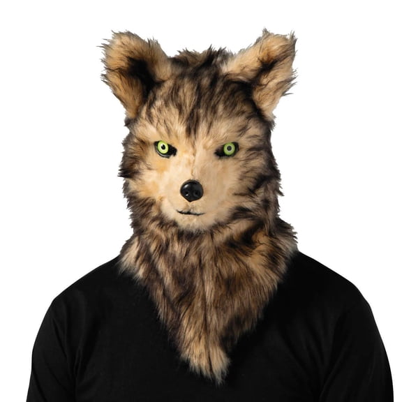 Morris Costumes Adult Wolf Moving Mouth Overhead Halloween Costume Mask - Gray One Size