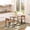 Brown + MDF, variant on Lightweight Round Side Table with Concrete Finish for Indoor Outdoor Use, 14.6D x 16.9H End Table with Adjustable Feet, Grey
