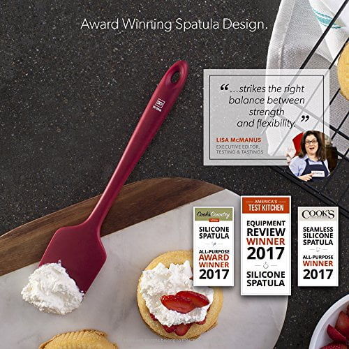 U-Taste 600ºF High Heat Resistant 14in Extra Large Silicone Spatula,  BPA-Free Food Grade Kitchen Cooking Baking Mixing One Piece Seamless  Flexible Rubber Bowl Scraper for Nonstick Cookware (Red) 