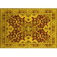 thumbnail image 1 of Ahgly Company Machine Washable Indoor Rectangle Oriental Yellow Industrial Area Rugs, 3' x 5', 1 of 4