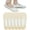 Beige, variant on Womens No Show Socks 6 Pairs Nylon Ultra Low Cut Liner Socks Non-Slip Socks for Women US Size 6-9