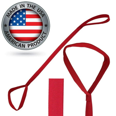 Leg Lift - Red Leg Lifter, Rigid, Made in The USA, Mobility Aid for Hip Surgery, Wheelchair, Lifting Legs into Bed, Physical Therapy (Red)