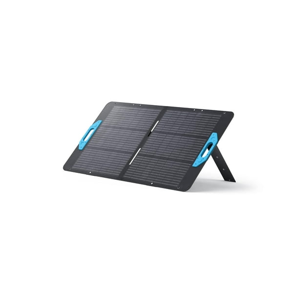 Anker SOLIX PS100 Panel solar con soporte ajustable, cargador solar portátil plegable de 100 W, resistente al agua IP67, eficiencia de conversión de energía 23% mayor, para camping, vehículos recreati