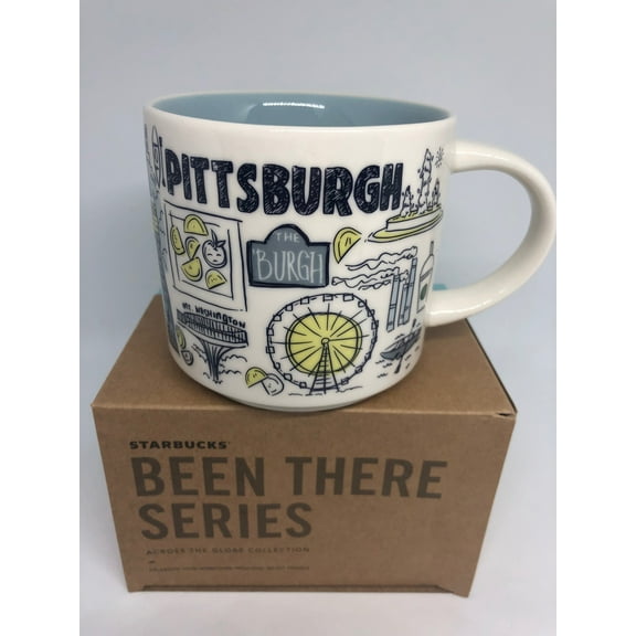 Starbucks Been There Pennsylvania Pittsburg Ceramic Coffee Mug New with Box