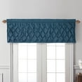 thumbnail image 5 of VCNY Home Carmen Navy Solid Color Rod Pocket Light-Filtering Curtain Valance, 60" x 20", 5 of 5